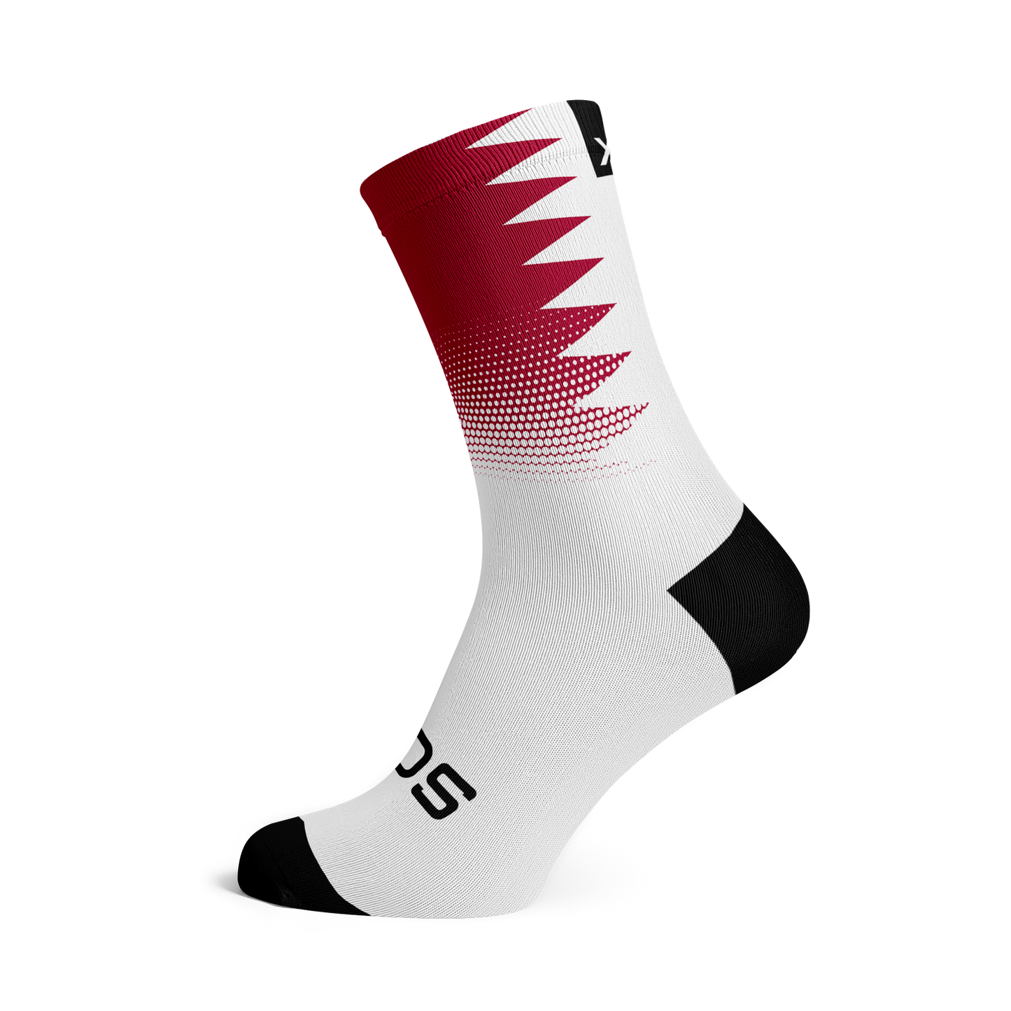 Qatar Flag Crew Socks