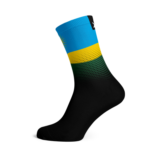 Rwanda Flag Crew Socks