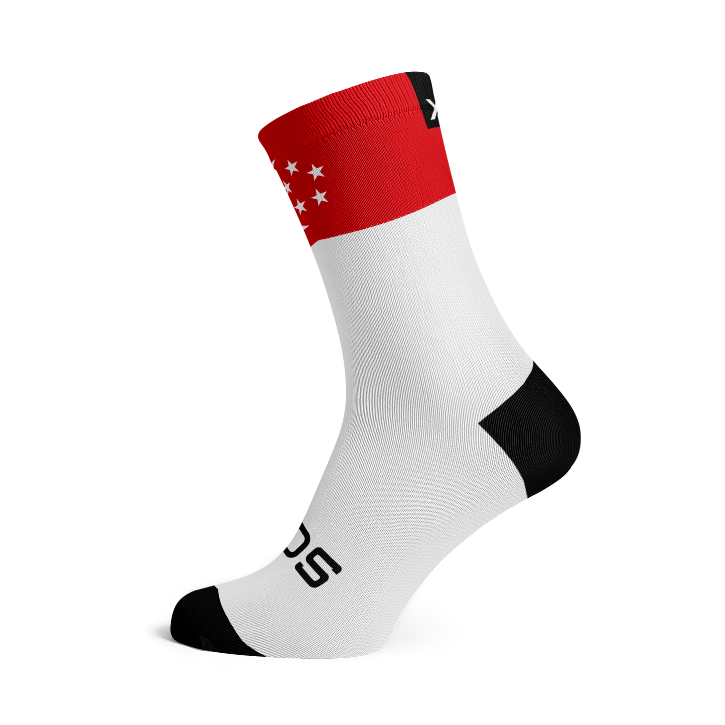 Singapore Flag Crew Socks