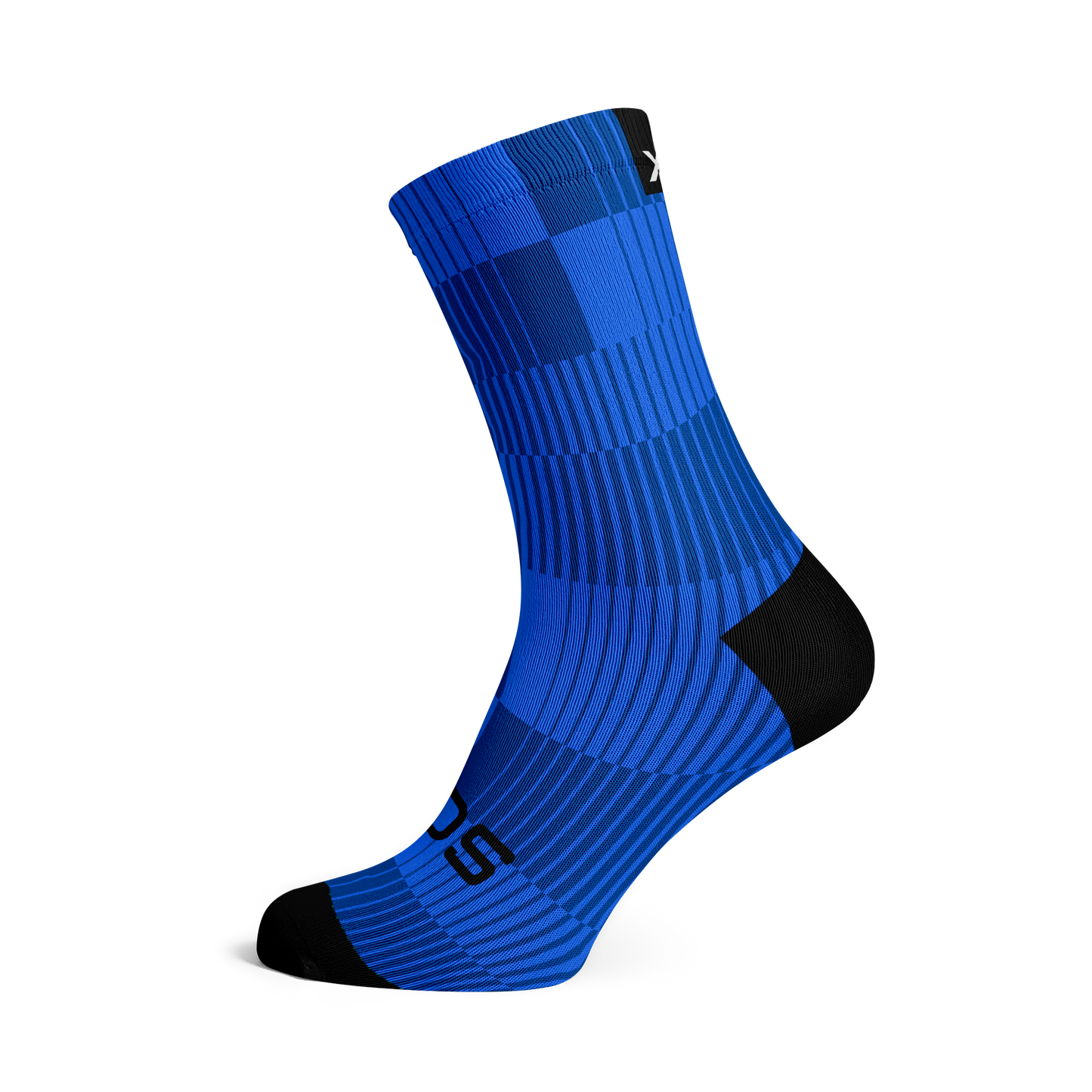 Slight Blue Minimalist Crew Socks
