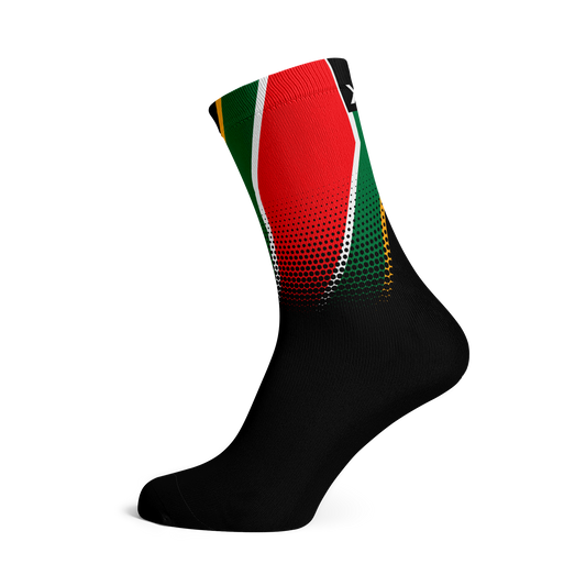 South Africa Flag Crew Socks