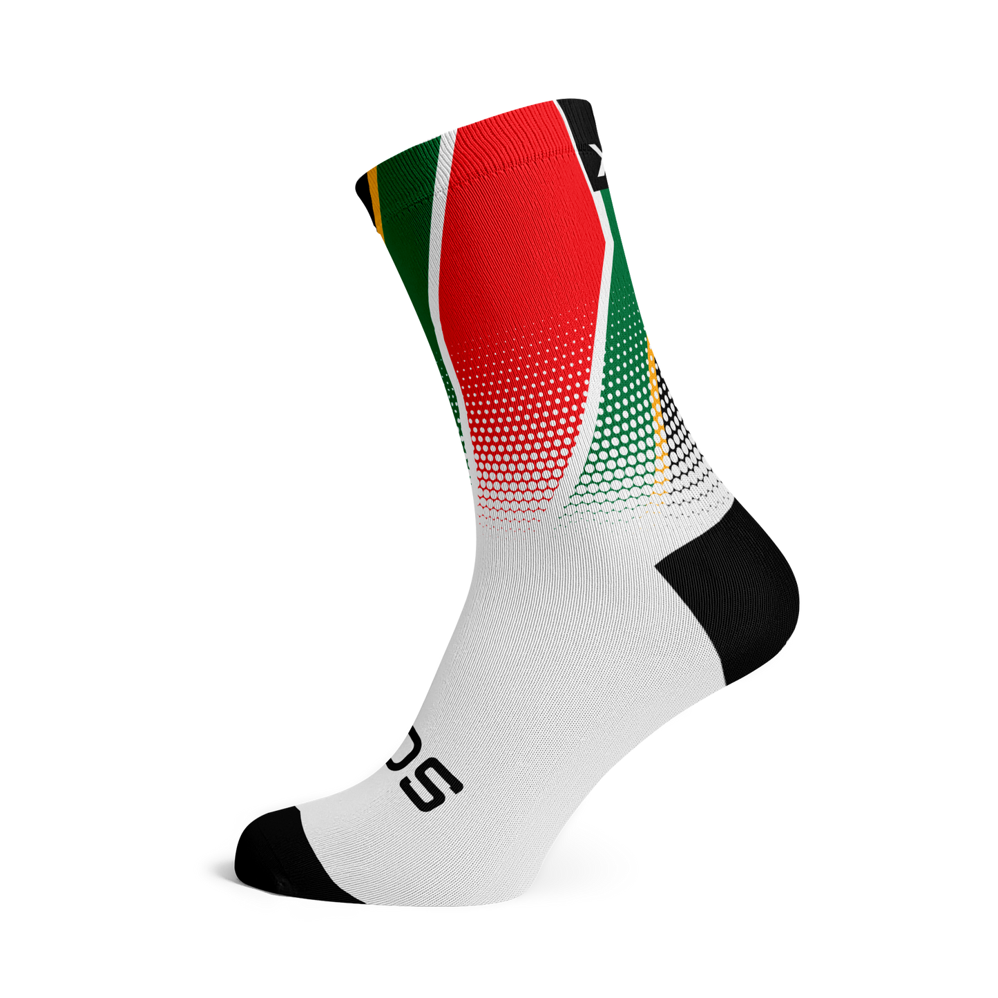 South Africa Flag Crew Socks