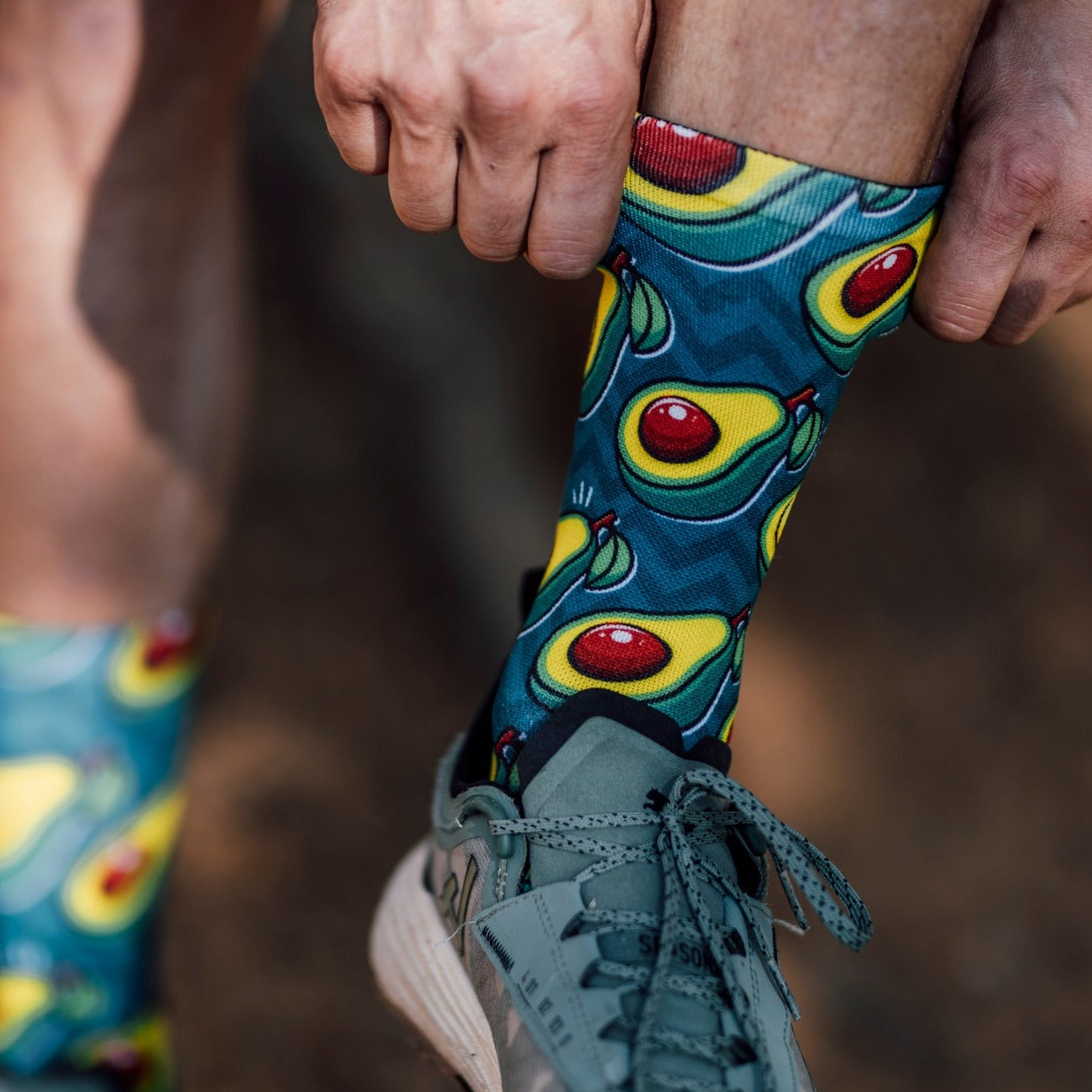 Avocado Running Crew Socks