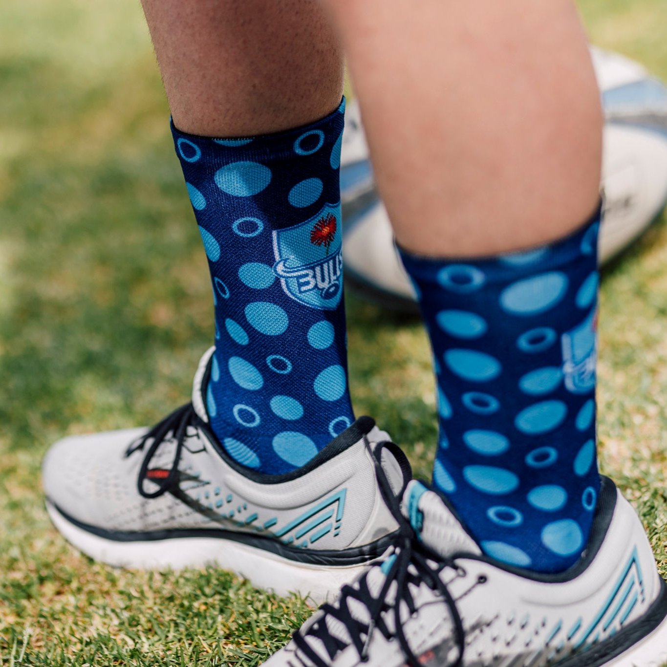 Bulls Polkadot Rugby Crew Socks