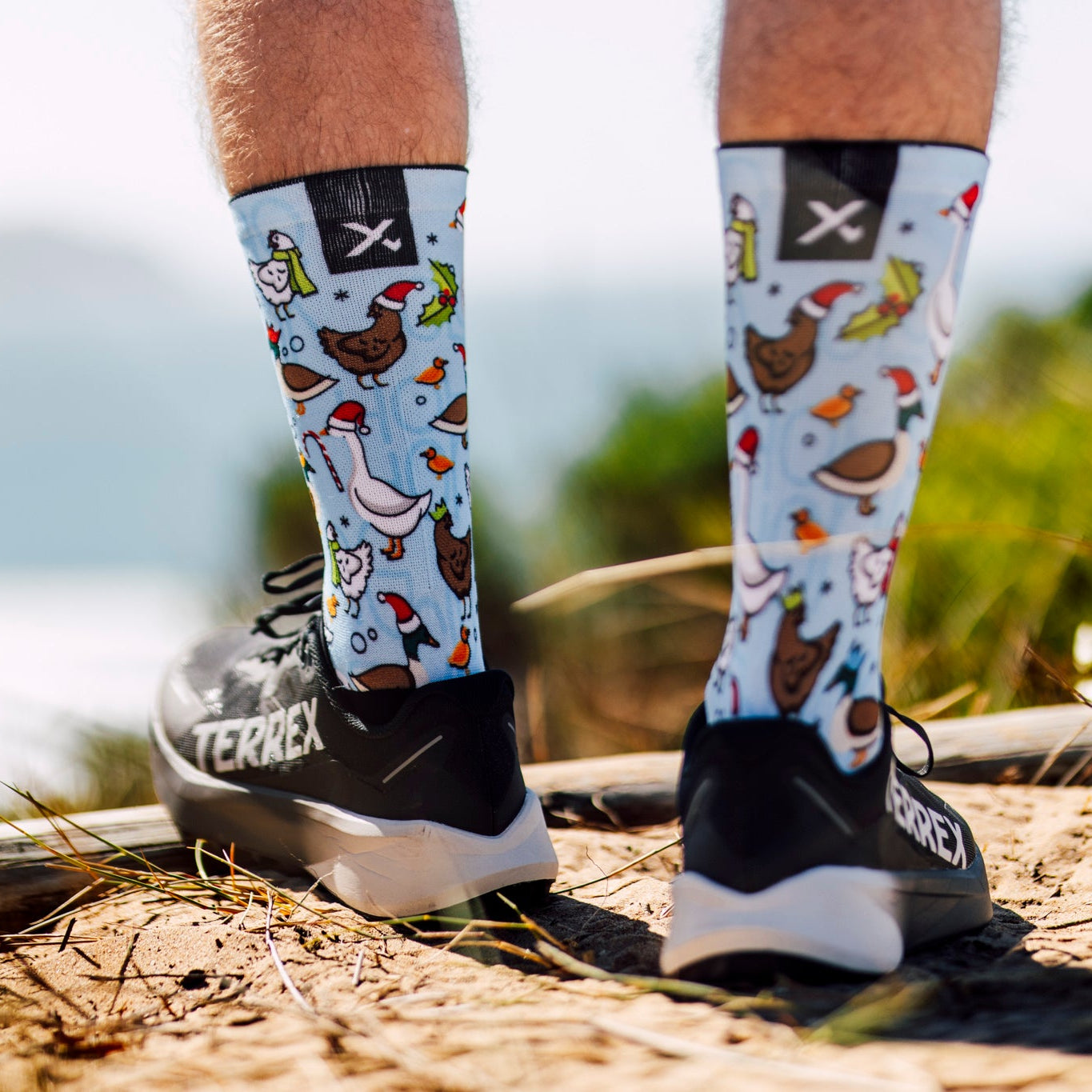 Festive Flock Crew Socks