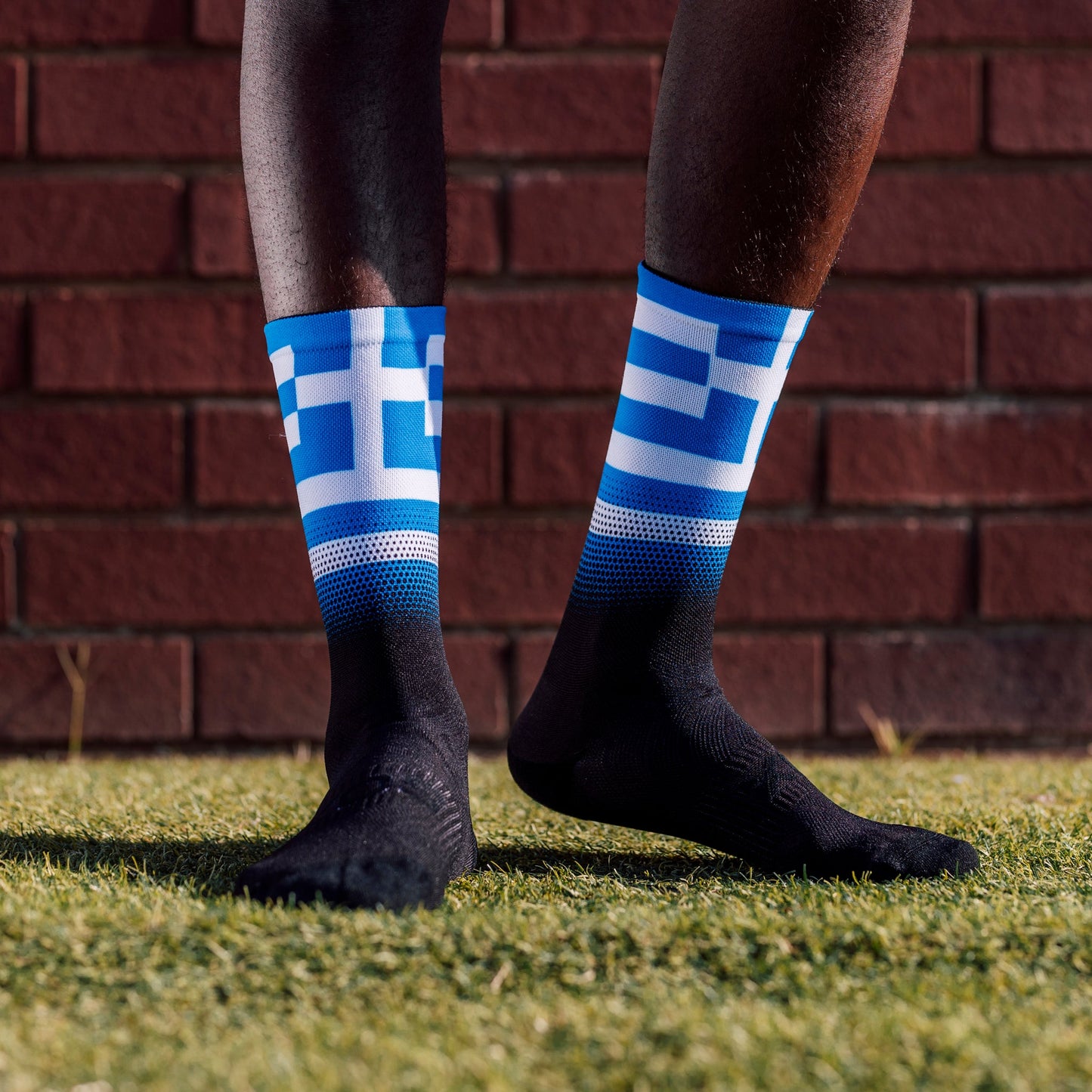 Greece Flag Crew Socks