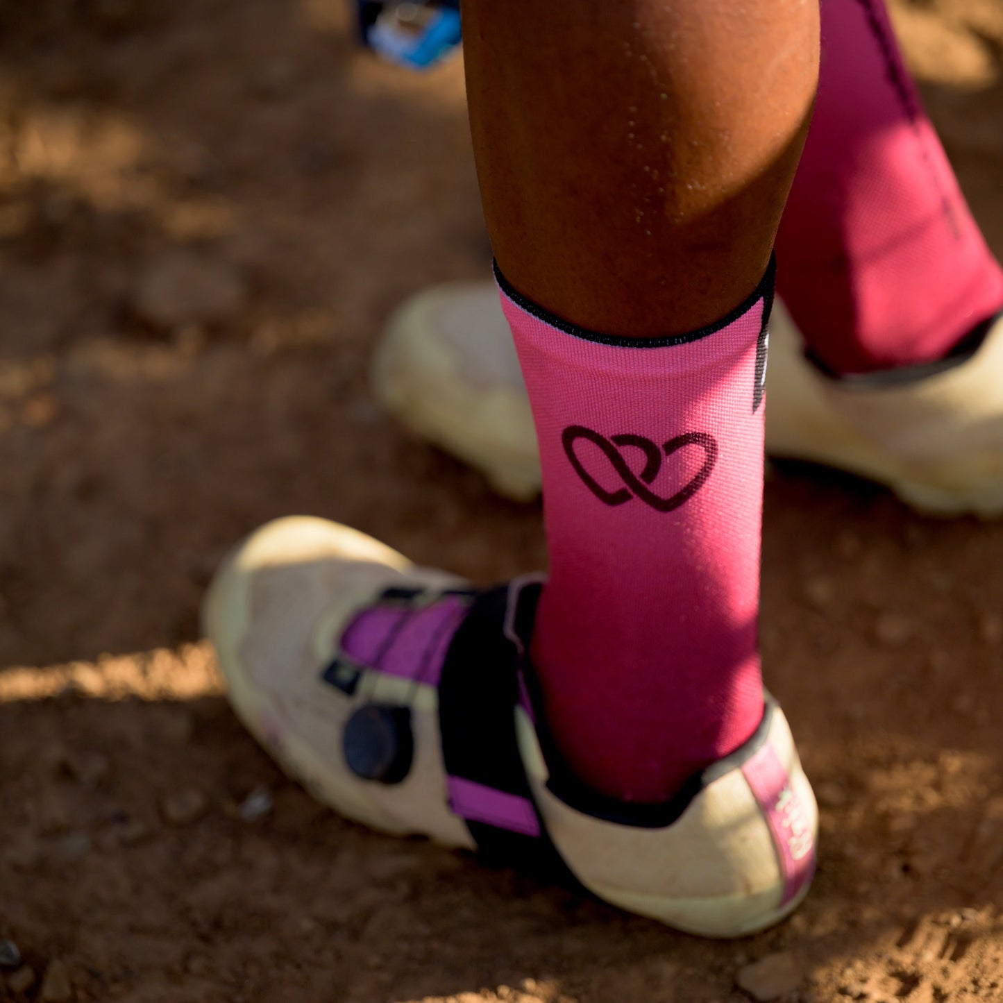 Pump For Peace Maroon Crew Socks