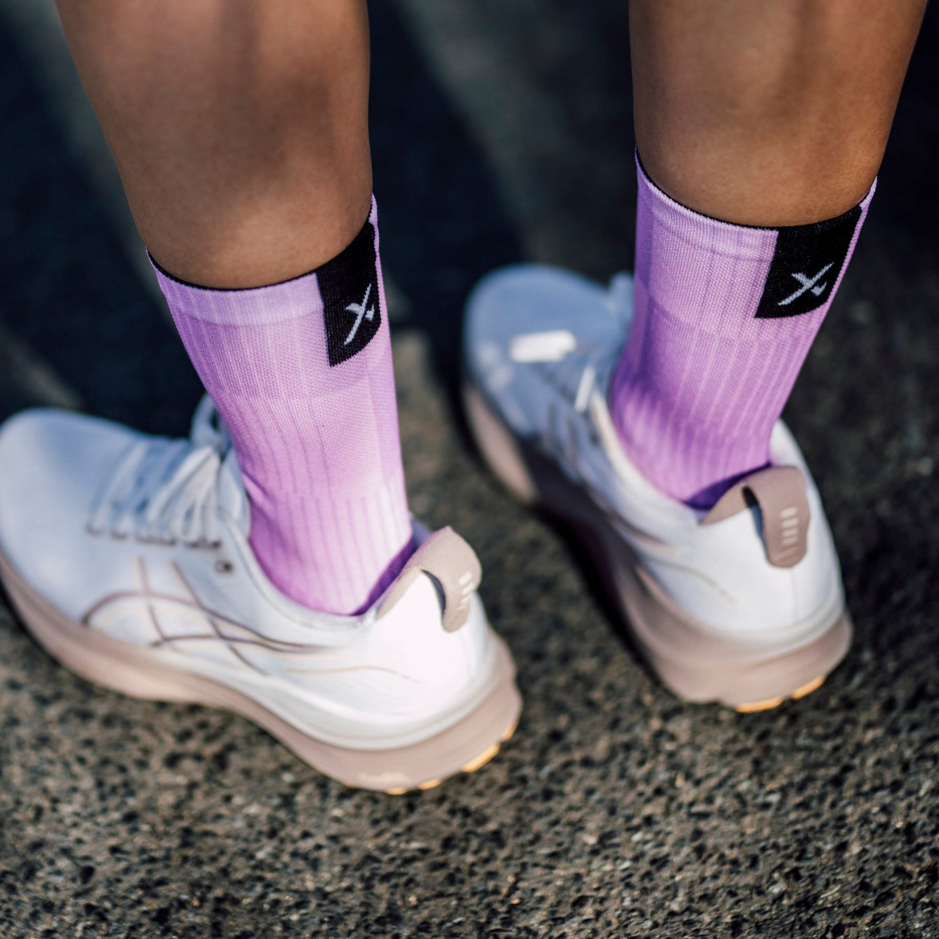 Slight Lilac Minimalist Crew Socks