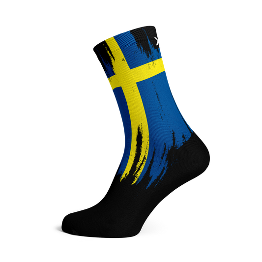 Sweden Splash Flag Crew Socks