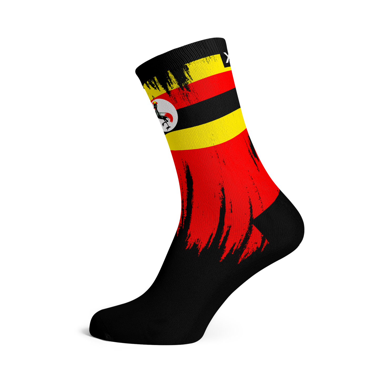 Uganda Splash Flag Crew Socks