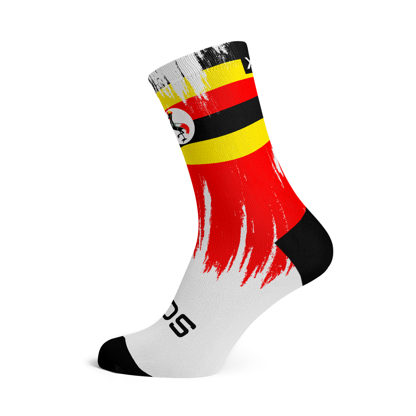 Uganda Splash Flag Crew Socks