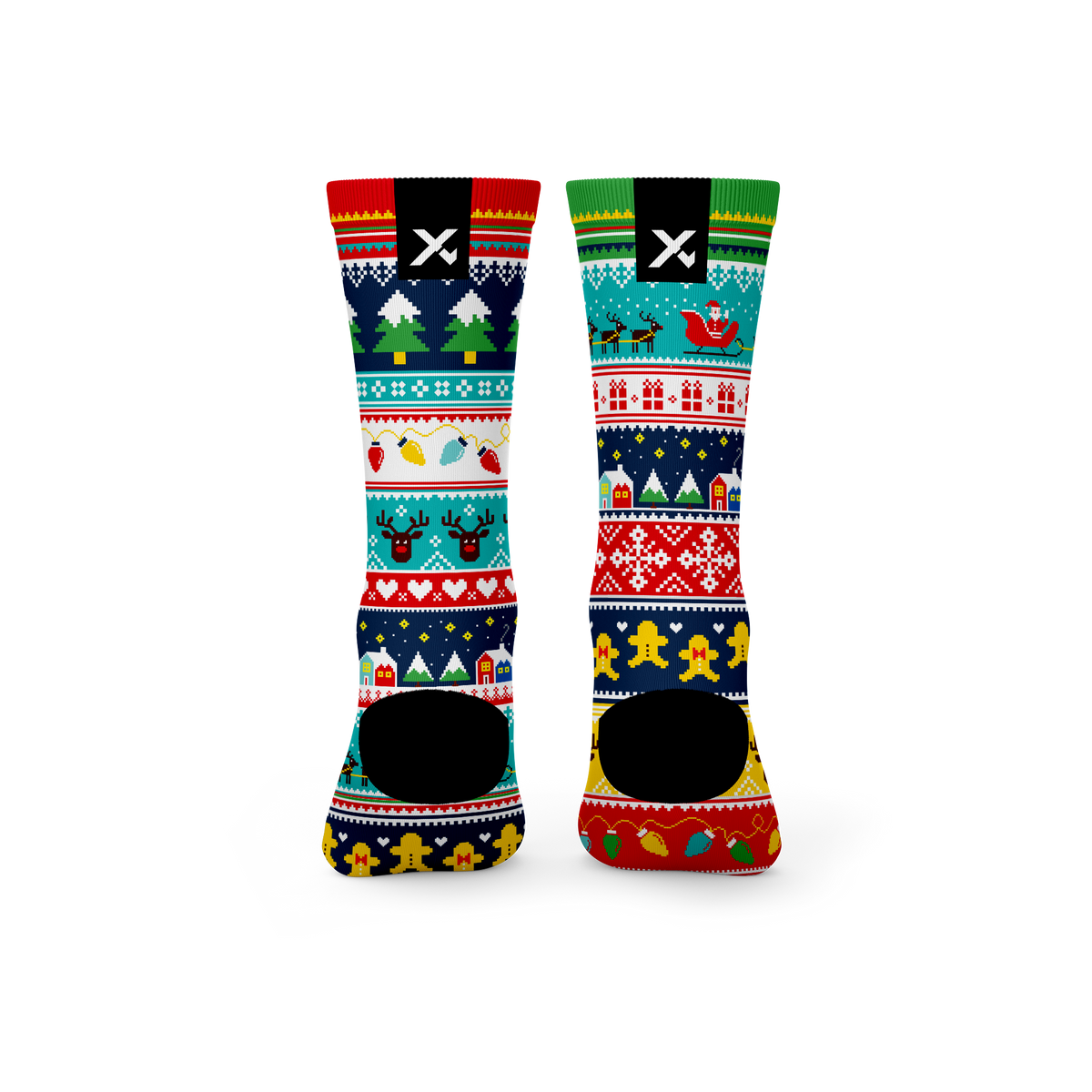 Ugly Sweater Bright Novelty Crew Socks