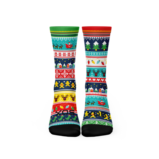 Ugly Sweater Bright Novelty Crew Socks
