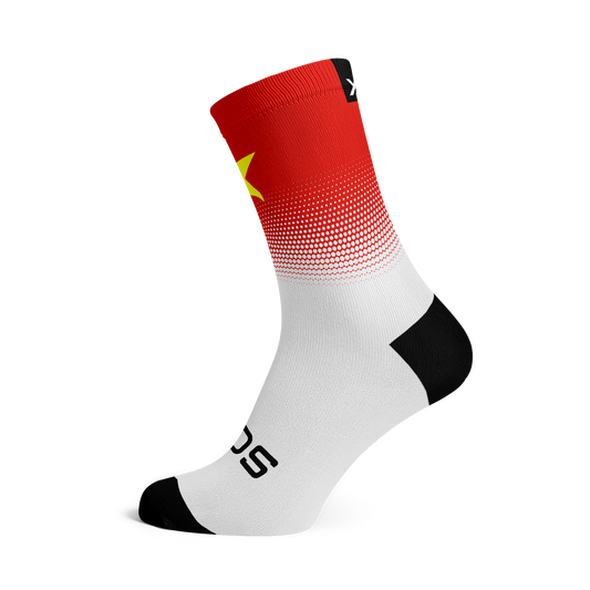 Vietnam Flag Crew Socks