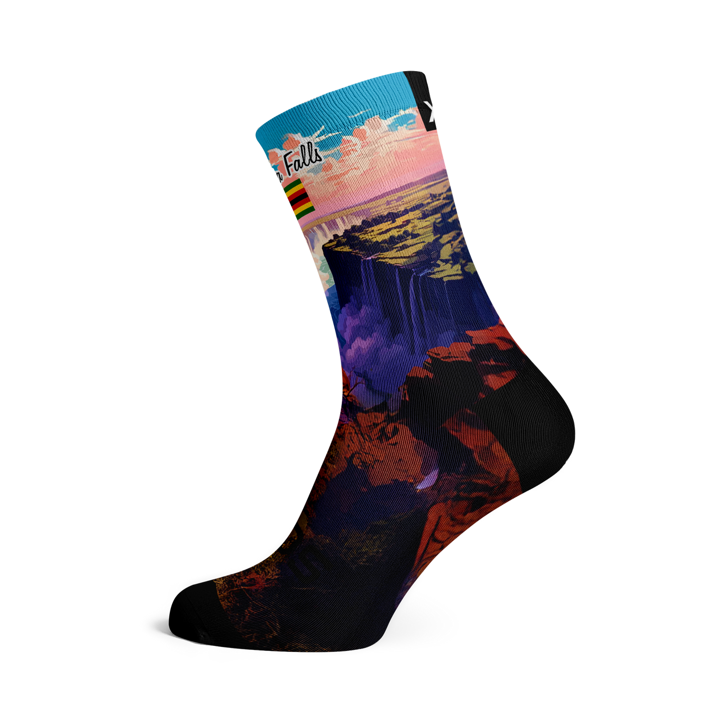 Vic Falls Waterfall Crew Socks