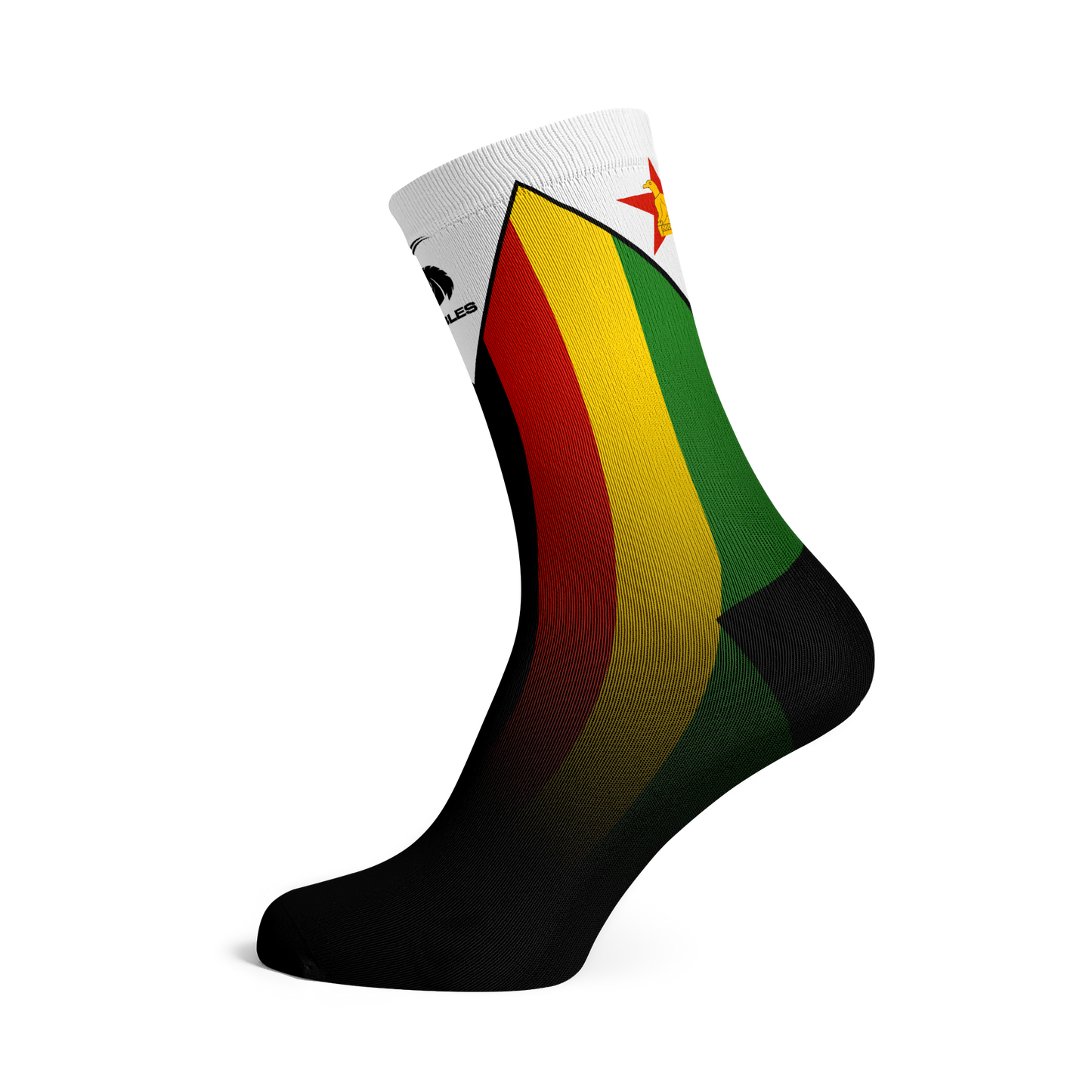 Zimbabwe Sables Rugby Flag Crew Socks