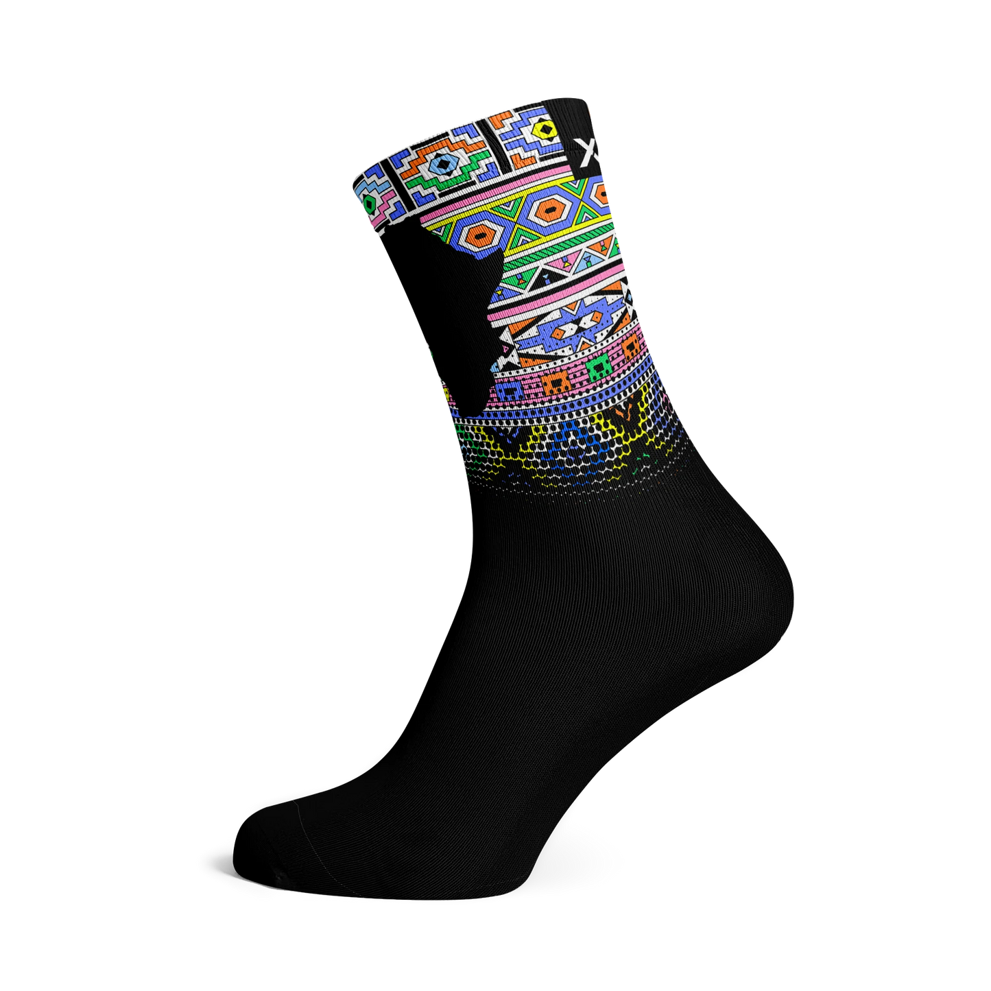 Africa Flag Casual Crew Socks