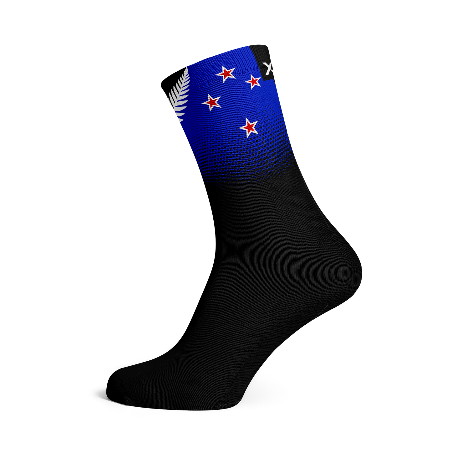 New Zealand Silver Fern Flag Crew Socks