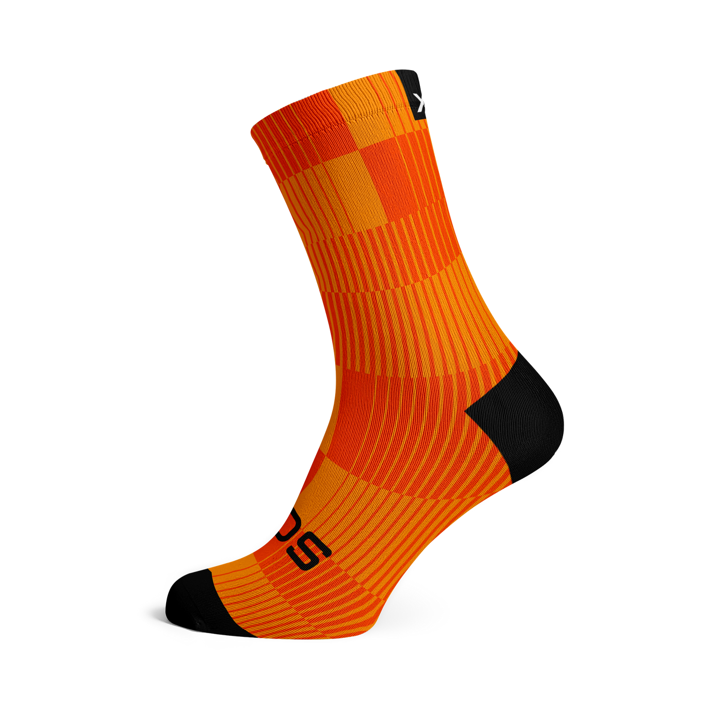 Slight Orange Minimalist Crew Socks