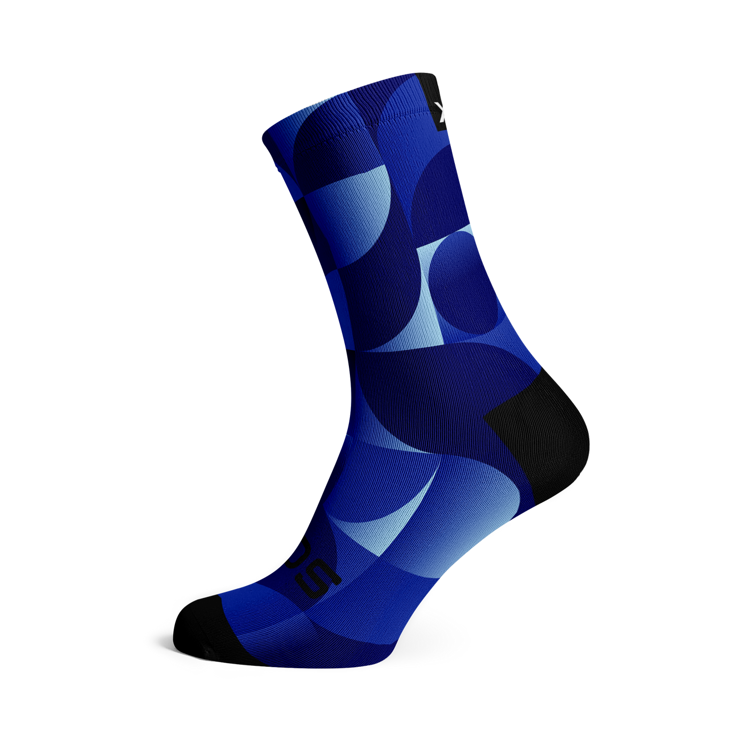 Solid Royal Blue Casual Crew Socks