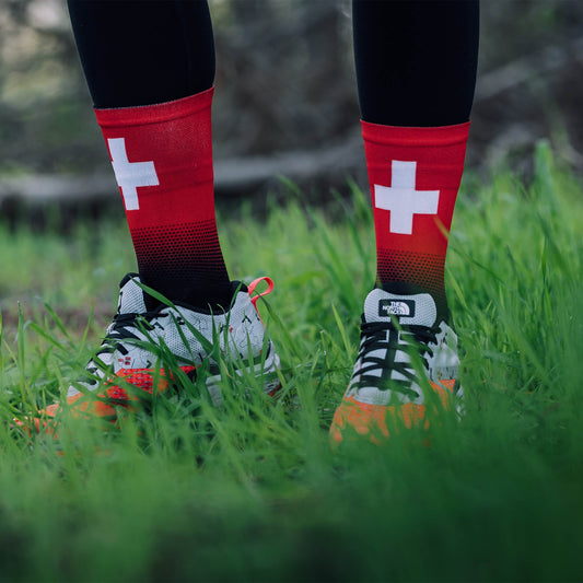 Switzerland Flag Crew Socks