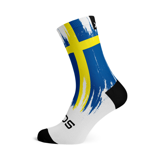 Sweden Splash Flag Crew Socks