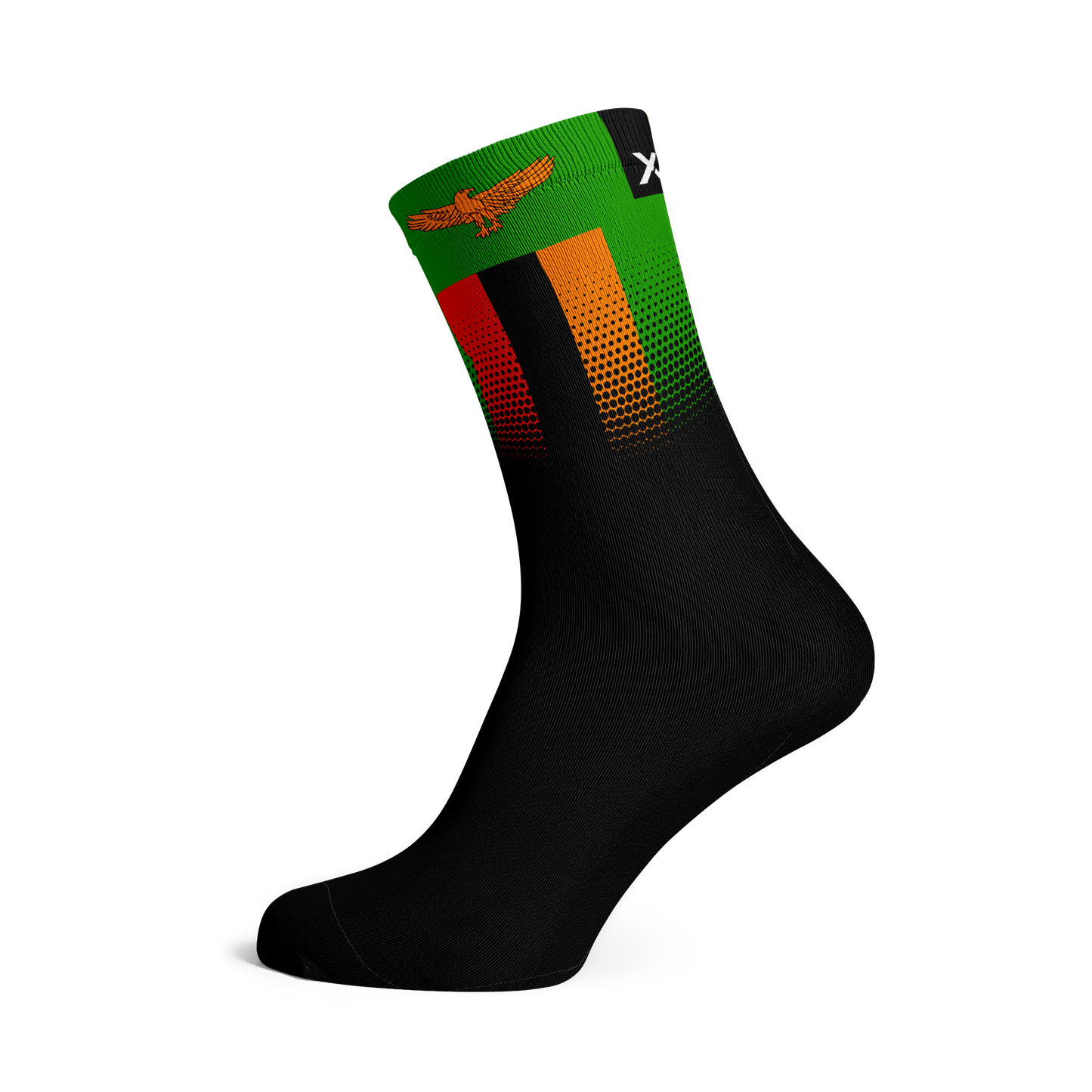 Zambia Flag Crew Socks